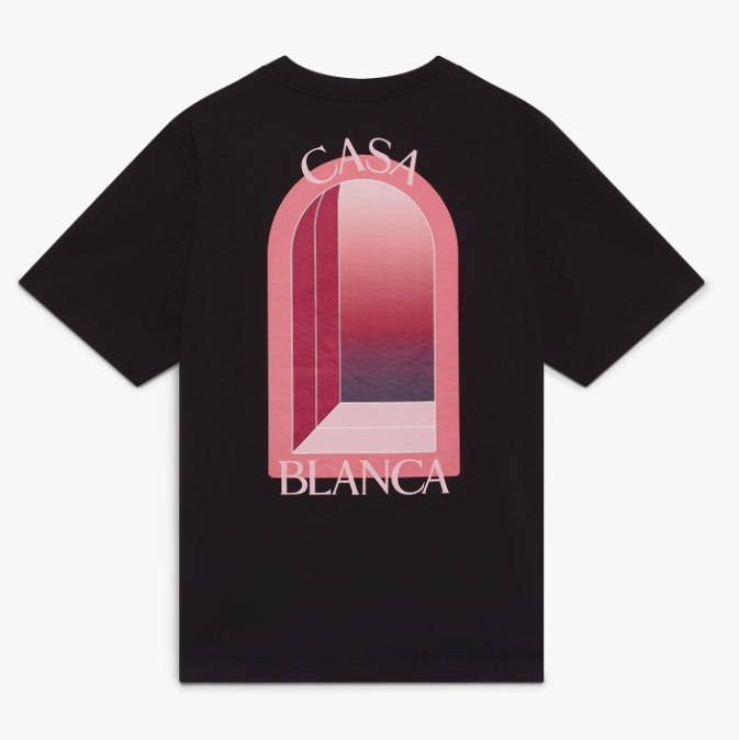 T‑shirt à manches courtes noir et rose Arches Casablanca — image 2